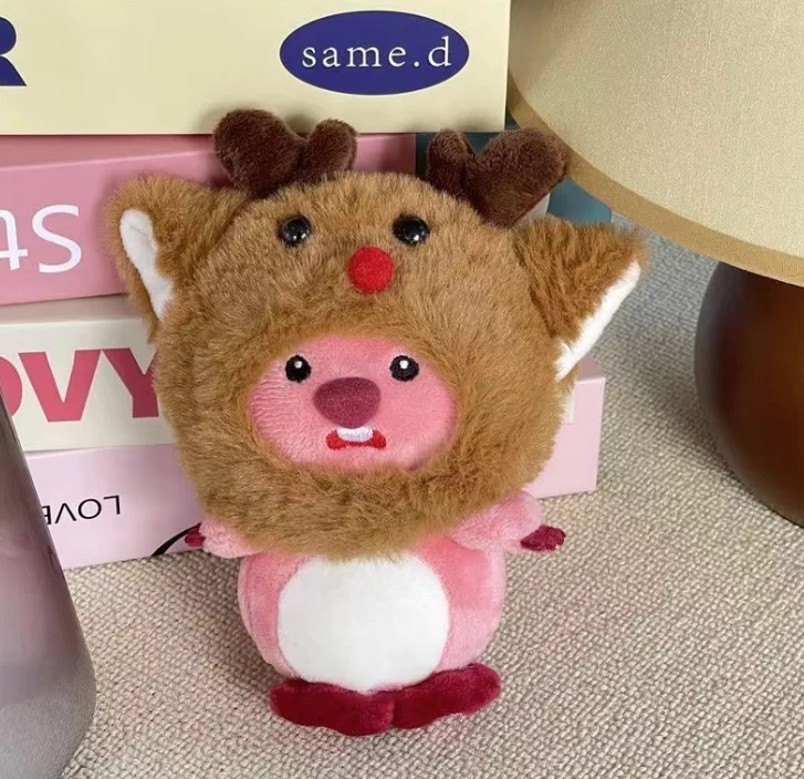 Yulia355 2025 Cartoon LOOPY cross-dress stuffed Animal toy Little Beaver keychain Toy Figure claw Machine toys Factory wholesale