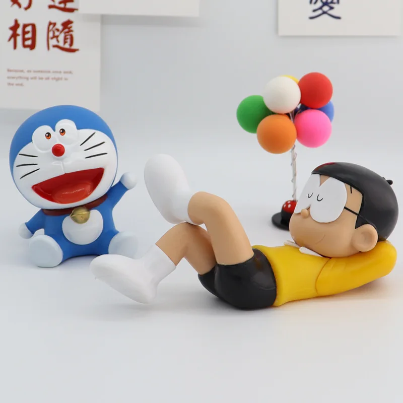 Мультфильм Doraemon Nobita Nobi воздушный шар Фигурки игрушки украшения торт украшение автомобиля аниме фигурка
