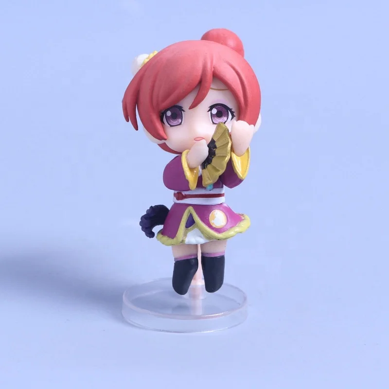 6CM Anime Figure Love Live Random One Q Version Kotori Minami Sonoda Umi Honoka Kimono Model Dolls Toy Gift Collect PVC