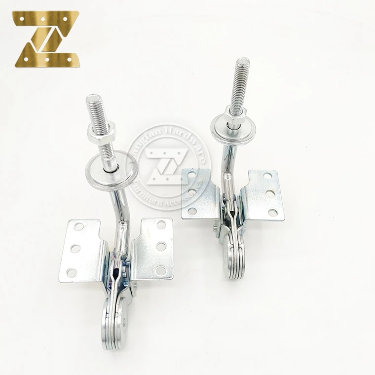 Furniture Hardware 6 Holes Headrest Accessories 5 Gear  Adjustable Sofa Headrest Hinge 90 Degrees Adjustable Fitting hinge