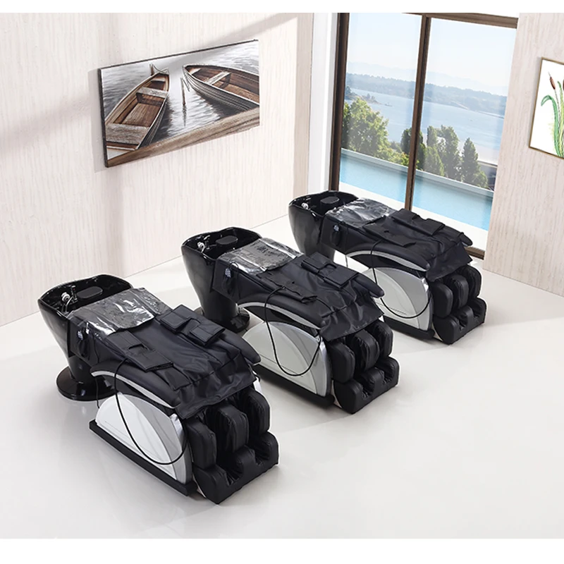 Luxury Electric Massage Shampoo Chair With Basin