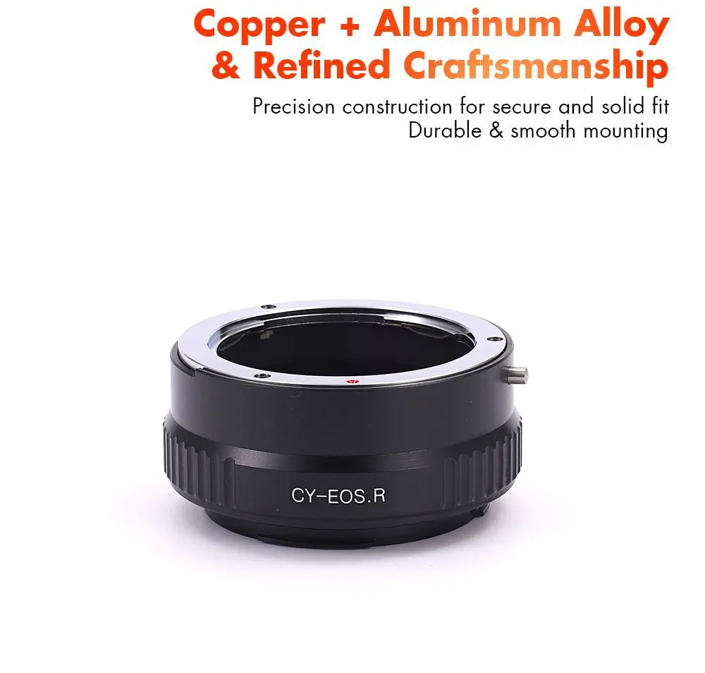 Lens Mount Adapter Compatible with Contax/Yashica (CY) SLR Lenses to Canon RF (EOS-R) Mount Mirrorless Camera Bodies