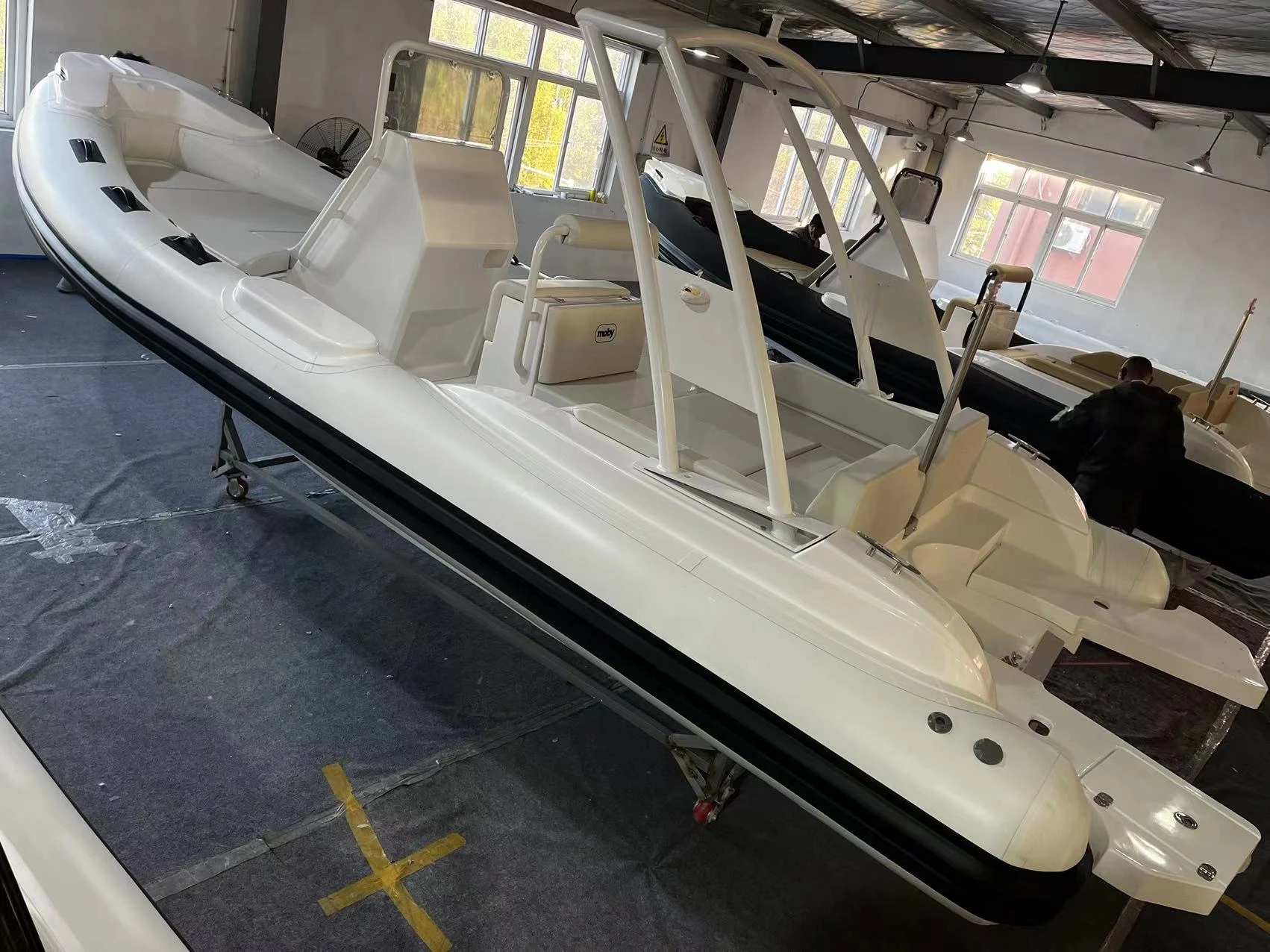 Liya 22ft deep v bottom boat semi rigide bateau lianya rib boats