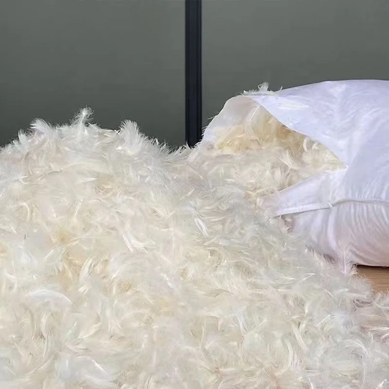 Linda Manufacturers Square White Pillows in Natural Filling with Duck Feathers Decorative & Throw Pillows