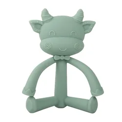 Durable Using Silicone Baby Teether Cute Bear Shape Kids Teethers Safety Baby Animal Silicone Set for Newborn Teeth Care