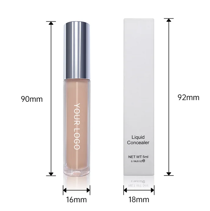 Silver packaging High Coverage Concealer Creamy 16Shades Long Lasting Full Coverage Concealer For Face