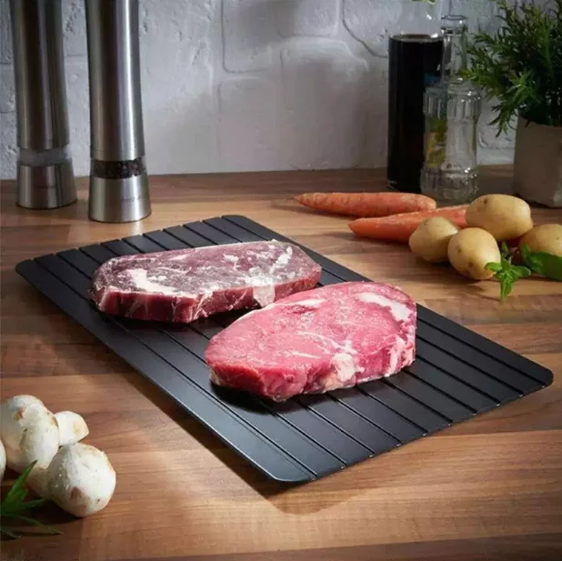 Aluminum Food Quick Defrosting board Home steak Seafood defrosting plate Cutting board Meat kitchen tools
