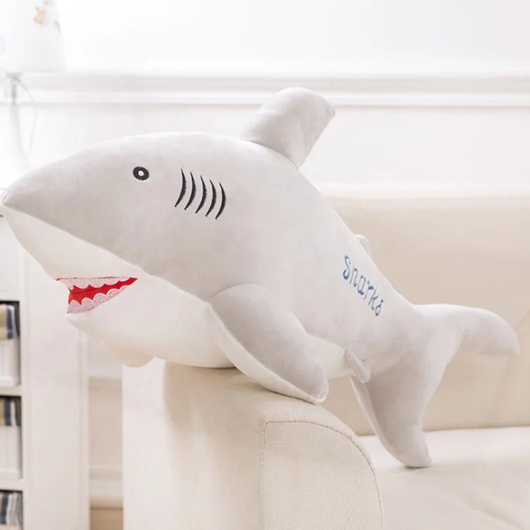 Factory Custom plush shark toy Simulation Stuffed animal shark toy soft animal plush pillow toy