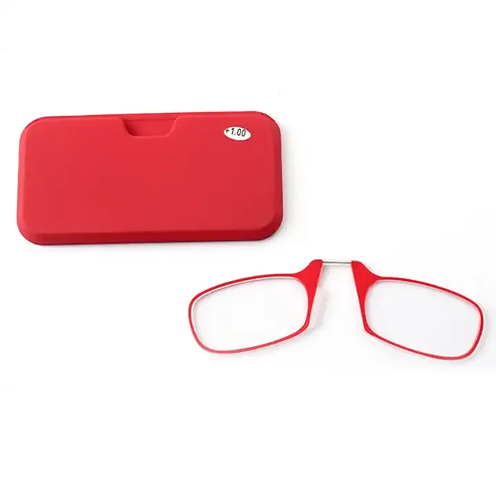 Comfortable Mini Cheap Stick Mobile Phone Thin Optics Clip On Nose Pad Reading Frames Glasses Optical Eyewear