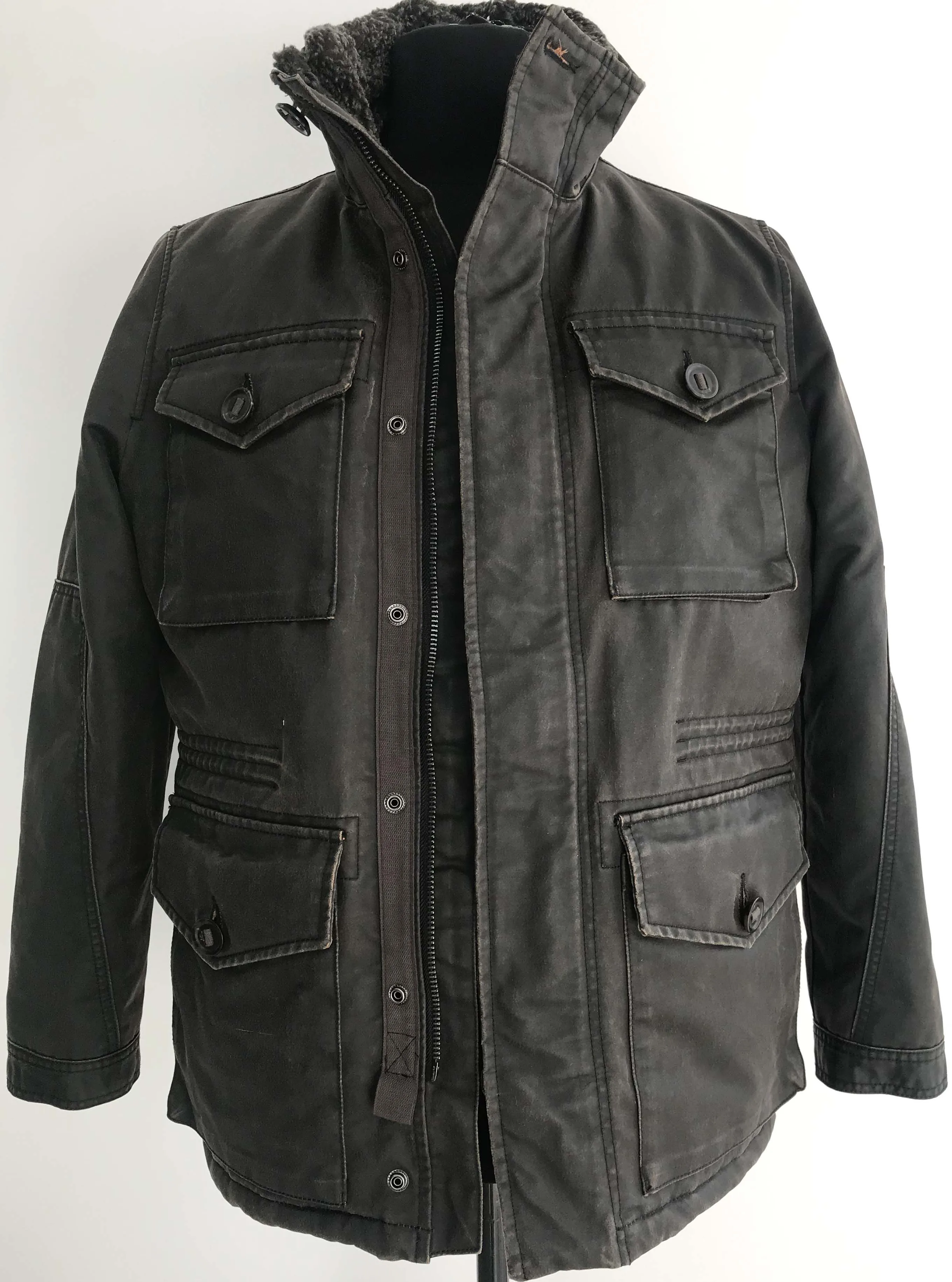 Mens Waxed Classic Jacket Oilskin Waterproof Winter Jacket Canvas Fabric Stand Casual Spring Jacket Printed Coated OEM Brand