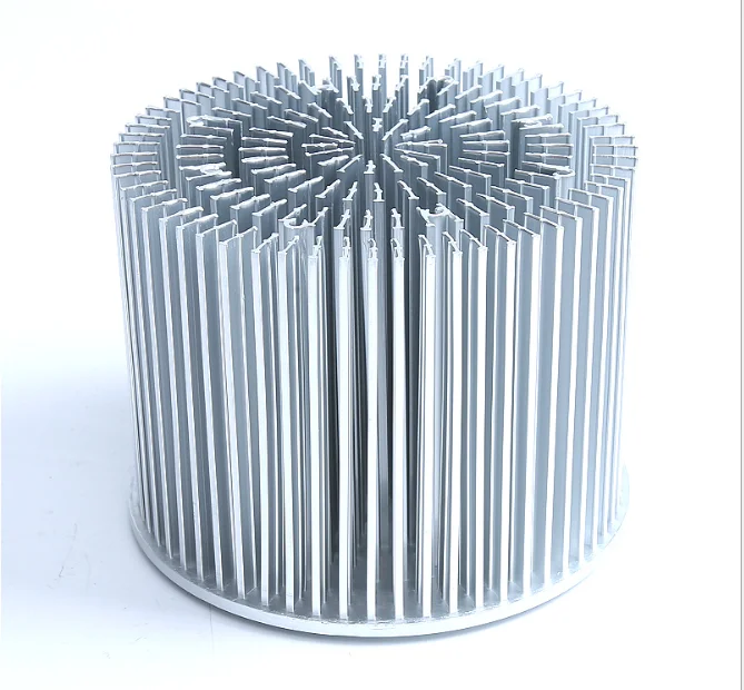 Hongyi Factory custom 200W Stage Lighting heatsink Cold Forging Radiator Aluminum Alloy Downlight Heat Sink For Led Grow Light