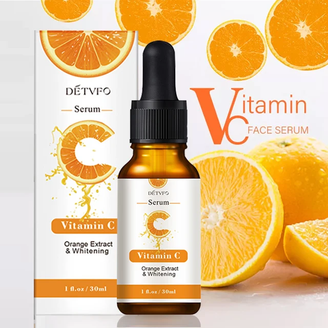 Dark spot correcting glow serum anti wrinkle rejuvenating multi vitamin facial whitening vitamin c face skin care serum