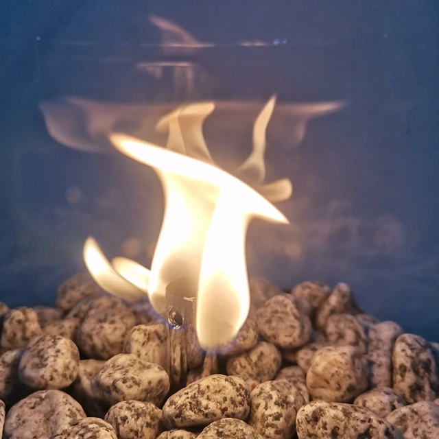 CE certified mini table top gas lantern  with fire guard factory direct desktop gas fireplace for both indoor and outdoor use