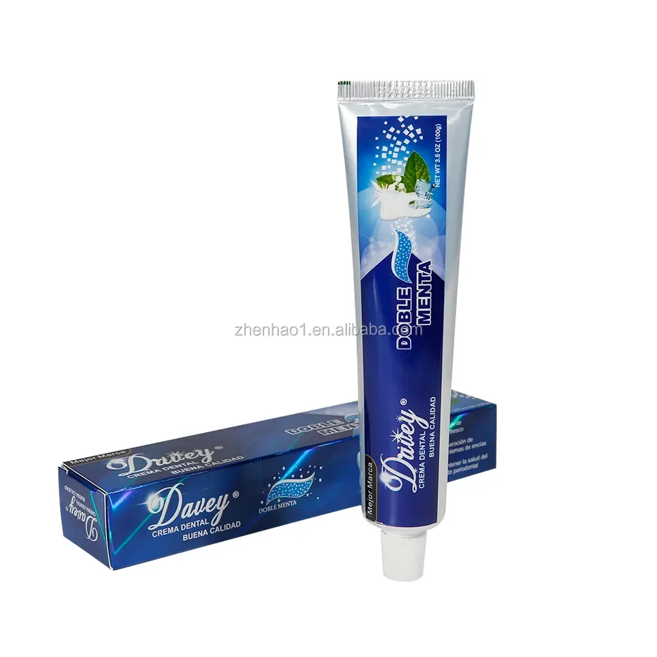 OEM brand name  oral care teeth whitening 3-color triple accin crema dental non fluoride toothpaste