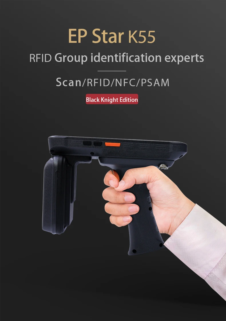 Android 13 5.5inch RFID UHF Reader Industrial Handheld PDA Rugged POS terminal with Barcode Scanner