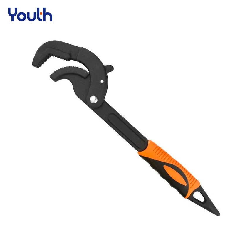 YOUTH Universal Key Pipe Wrench Open End Spanner Set High-carbon Steel Snap N Grip Tool Plumber Multi Hand Tool