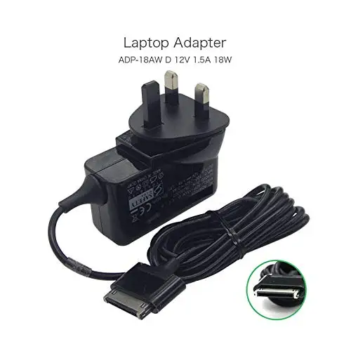 szhyon ADP-18AW D 18W 12V 1.5A 30 Pin UK Tablet Charger compatible with Lenovo IDEAPAD S1 IDEAPAD K1 ADP-18AW D 36200007