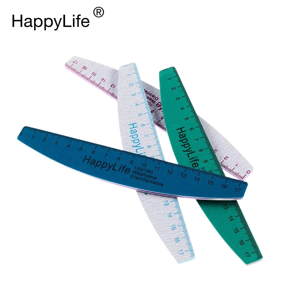 New Arrival Professional Manicure Pedicure Set Half Moon Grit 100 180 Sandpaper Nail Tools Nail File