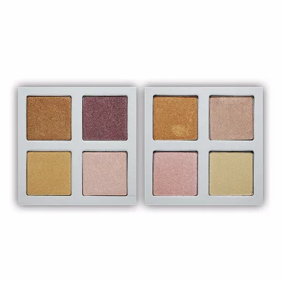 Wholesale loose pigments cosmetics makeup private label highlighter palette