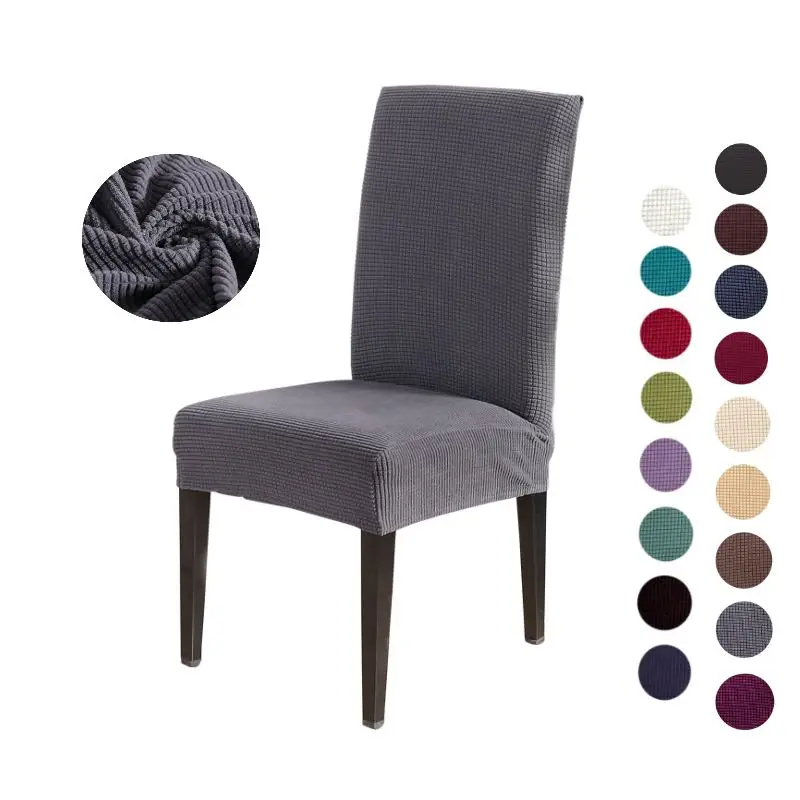 New Fashion Trends Bright Colored Chair Covers Restaurant Elastic Chair Cover Furniture Covers