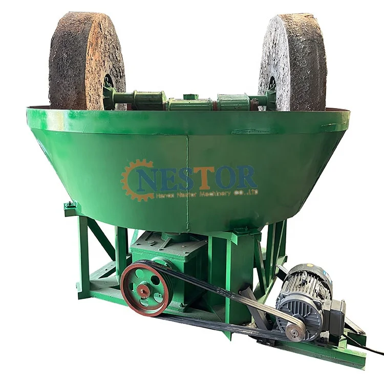 Stone Gold Ore Copper Plant Wet Pan Mill Machine For Sale
