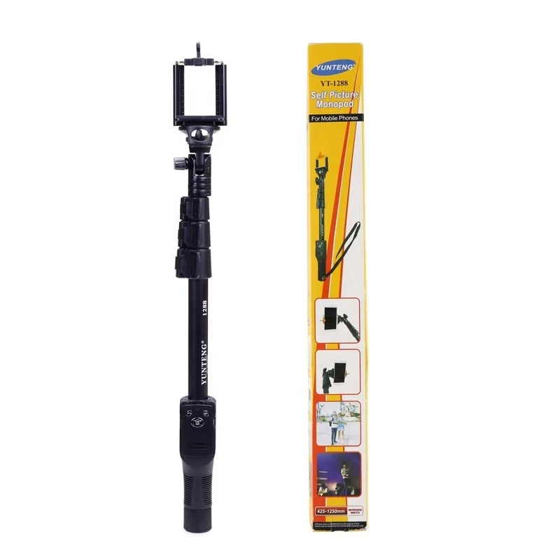 Yunteng YT-1288 Extendable Handheld Camera Selfie Stick Monopod with Wireless Remote Shutter for Mobile Phone