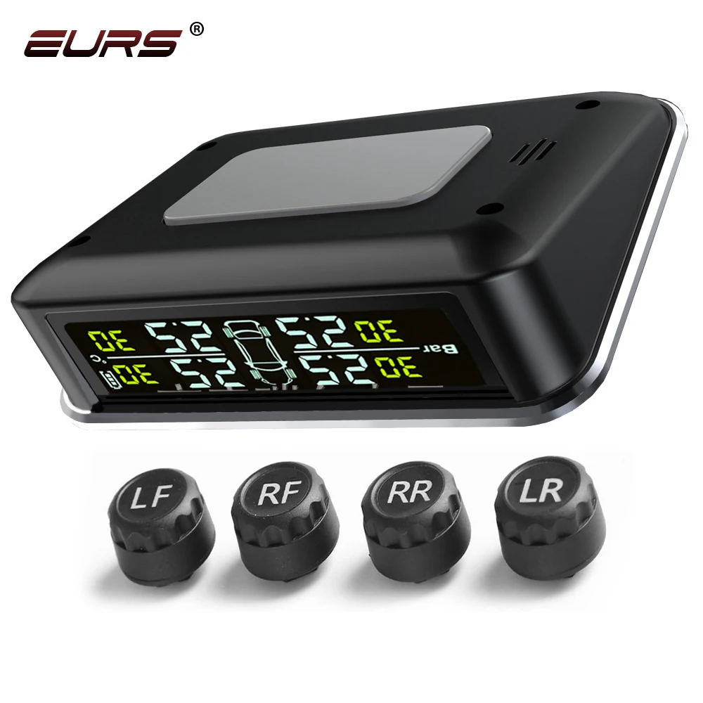 2022 New Arrival Wireless Car Tire Pressure Monitoring System Solar External Internal Universal TPMS