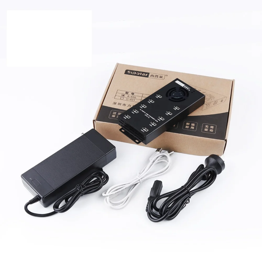 Зарядный концентратор Sipolar 120 Вт с 10 портами usb 2 0 настольная и настенная зарядная станция для телефона планшета кабинета