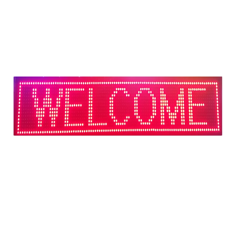 Custom indoor lighting p10 led monochrome programmable WIFI display screen