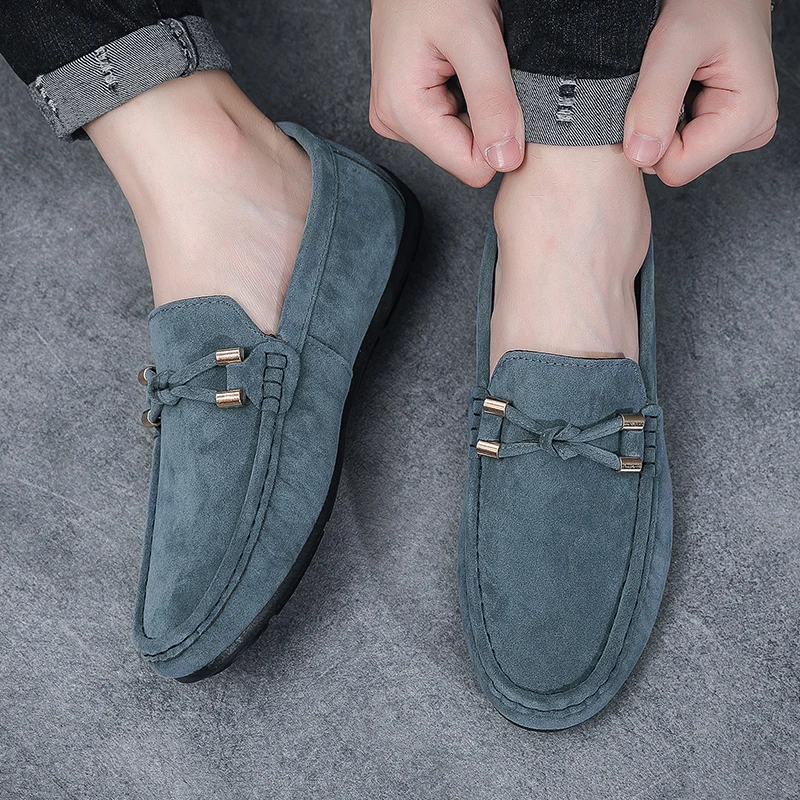 A01 Ready High Quality Man Loafers Comfort Suede Driver Shoe Men Oxford Dress Shoes New Design Casual Shoes