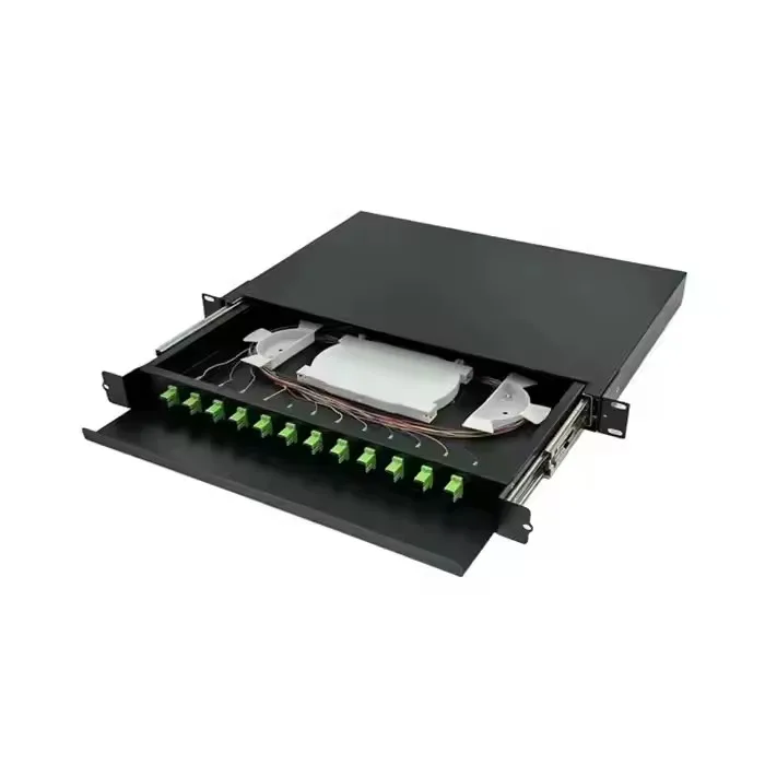 Sliding type12core 24core 48 core 72core 144core ODF optical fibre distribution frame 1U 3U 6U fibre optic terminal metal box