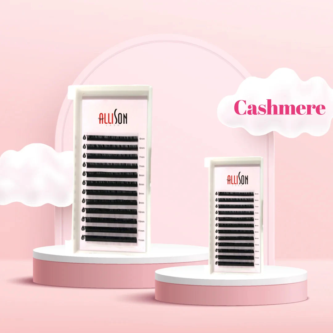 Allison Vegan Friendly Eyelashes Fluffy Individual Lashes Trays 0.03 0.05 0.07 6-25mm Jet Black Velvet Lash Extension Trays