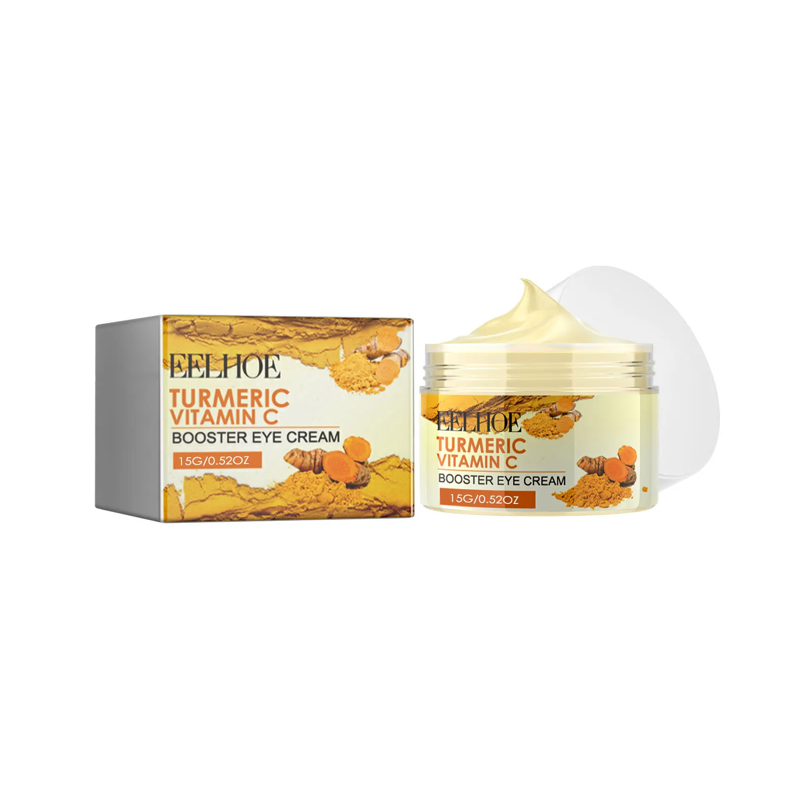 Wholesale OEM Private Label Remove Dark Circles Puffiness Vitamin C Moisturizing Anti Wrinkle Aging Tumeric Eye Care Cream