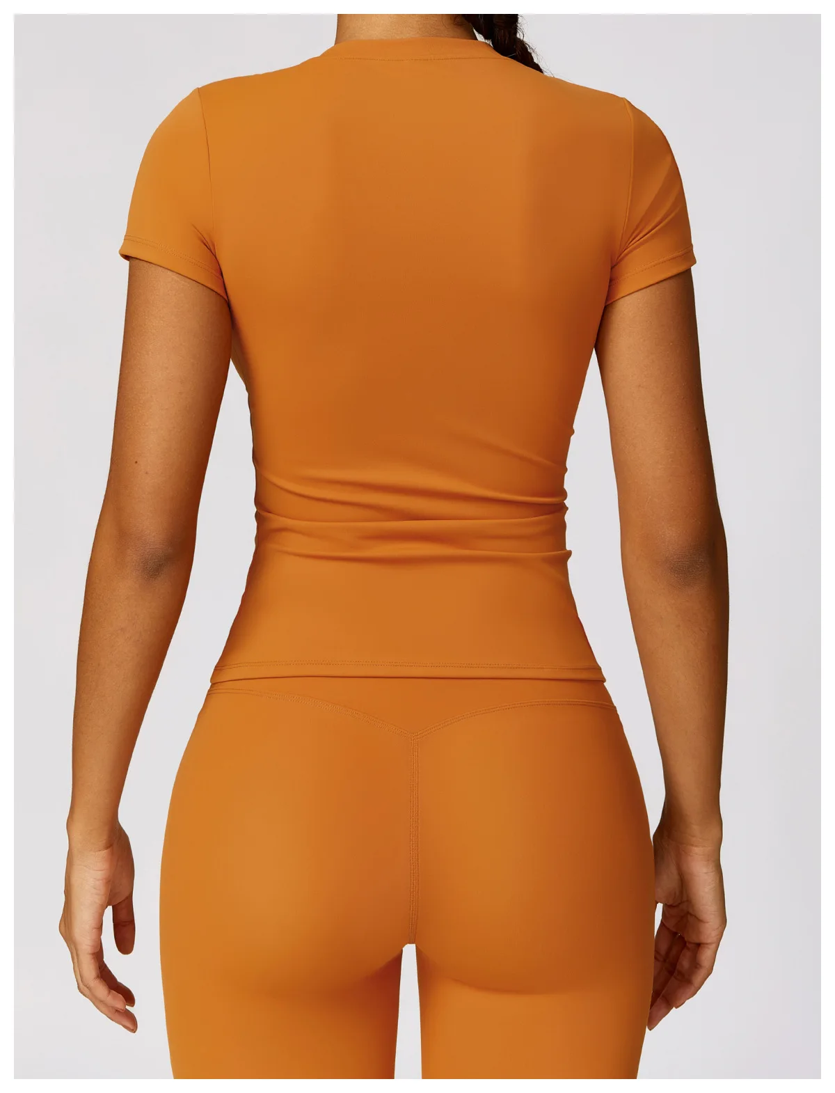 High Quality Softness Sportswear Women Crewneck Short Sleeve Gym Blank Tshirts Custom Compression Slim Fit Yoga T shirt