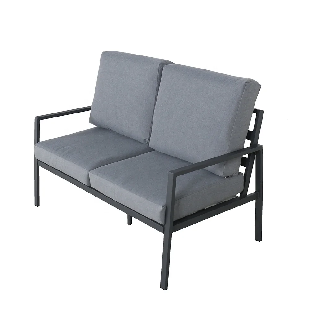 online shopping outdoor patio furniture producers in china Modern Style  molding aluminum cushion garden hotel terrace sofa sets