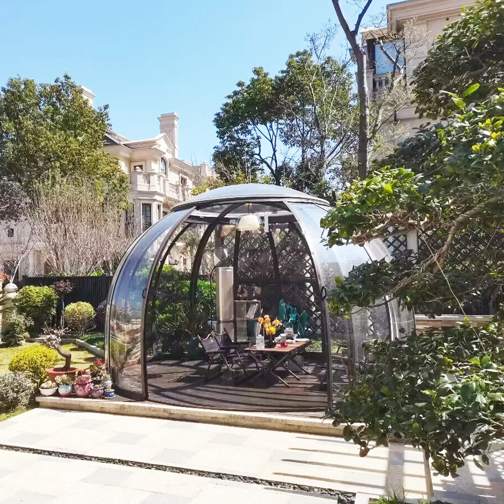 UNIFIVE 6x6 Free Standing Insulated bubble dome Veranda Sunrooms Roof Panels bubble dome