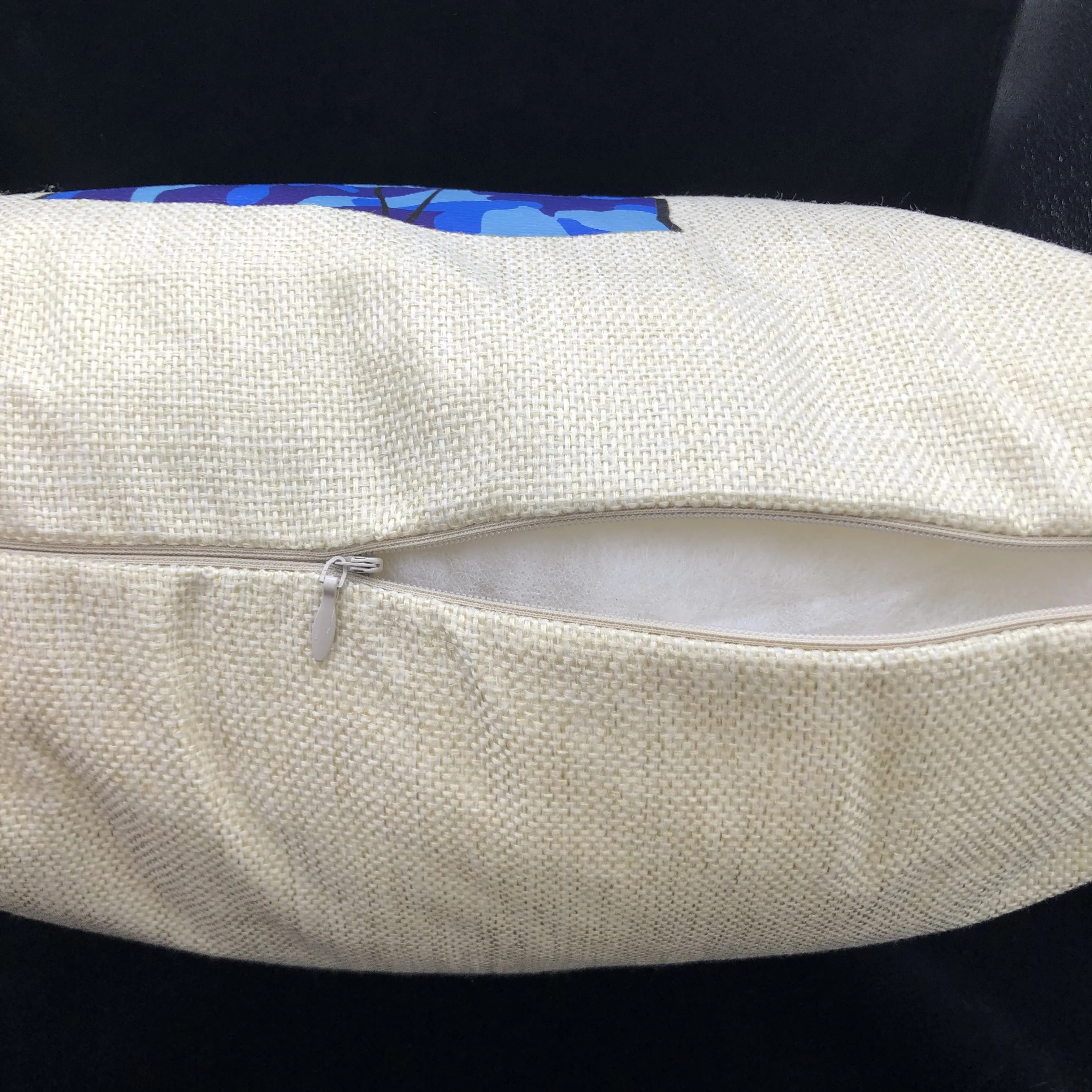 RTS Custom Size Linen Invisible Zipper Sublimation Blanks Pillow Covers Cases Cushion Covers Blank