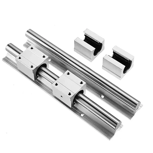 Linear Rail Guide 2Pcs SBR20 1000mm(39.4 inch)Linear Slide Rail + 4Pcs SBR20UU Bearing Linear Guide Slide Blocks for CNC Machine