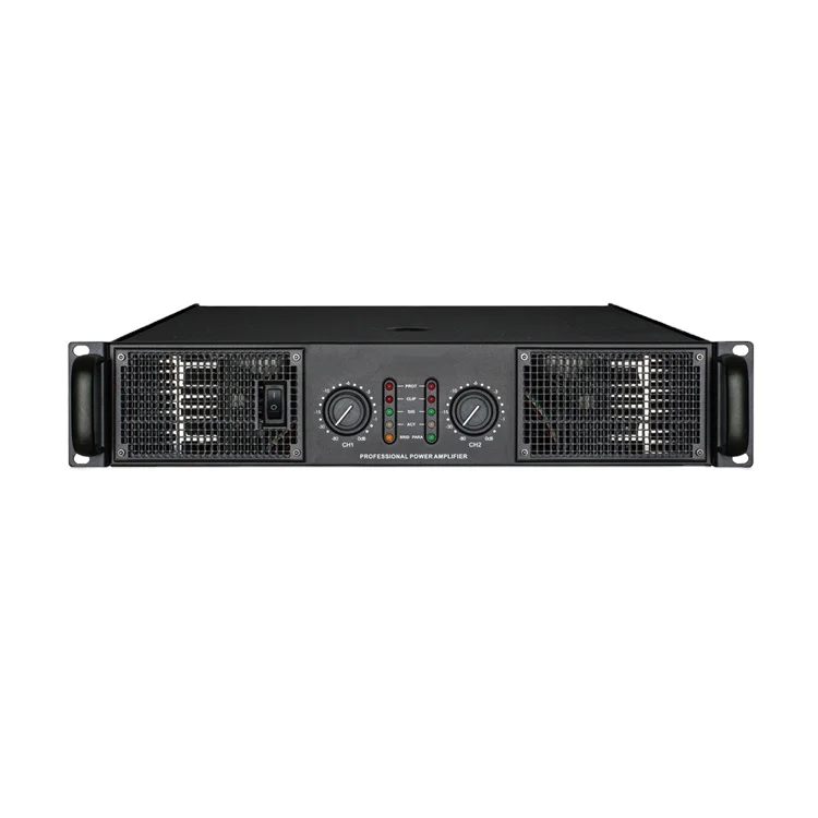 YLW-V800 Professional Sound Stereo DJ Audio Amplifier Class H 2U  2 Channel 800W for Karaoke Speakers Subwoofer Outdoor