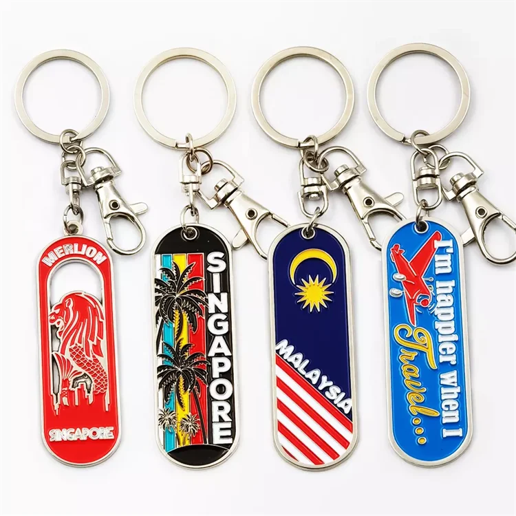 Wholesale price zinc alloy key chain metal custom enamel key chain key chains
