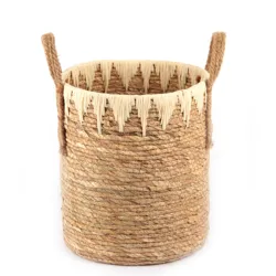 Соломенная Корзина с Гиацинтом для воды, корзина ручной работы на заказ, прочные корзины для хранения игрушек, корзины для хранения, цветок для девочек