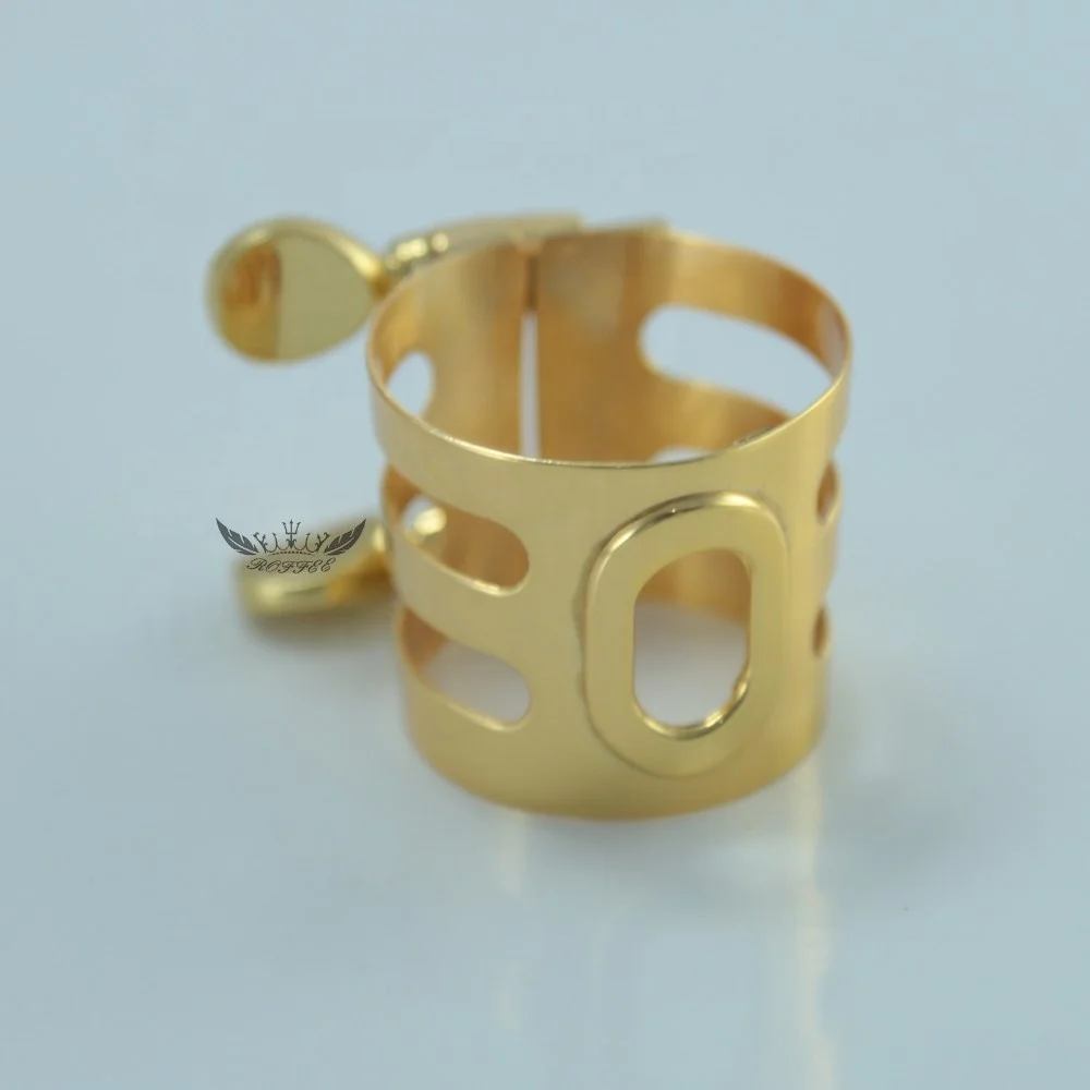 Roffee Musical Instrument Parts Accessories High Grade Gold Lacquer Alto Saxophone Sax Ligature