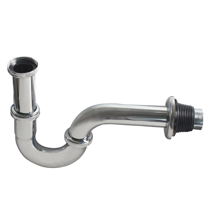 P TRAP Stainless steel Chrome Plating bathroomwash basin drain pipe