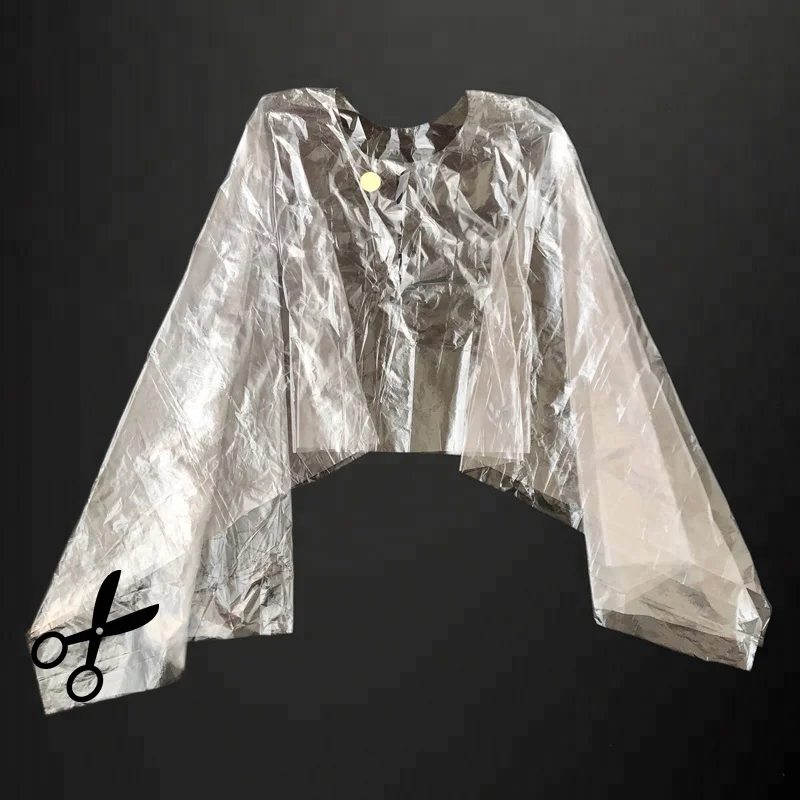 PE Disposable Custom Printed Hair Cutting Capes for Children More Sanitary And Economical Than Nylon/Vinyl Capes