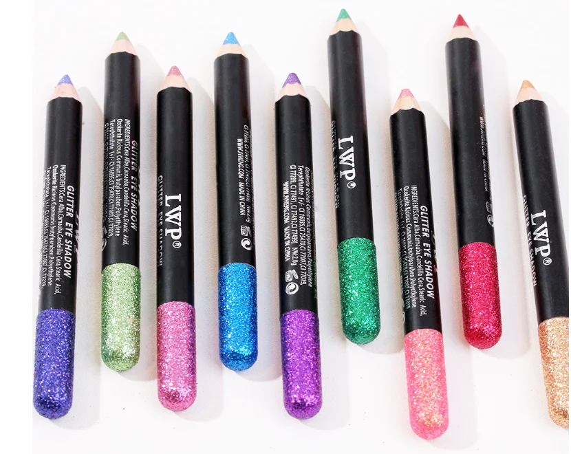 6 ярких цветов, жидкие блестящие водостойкие тени для век, набор ручек, частная этикетка