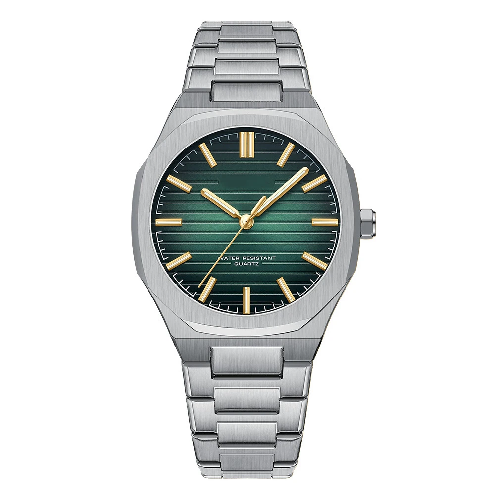 OEM ODM watch makers индивидуальный дизайн Восьмиугольные кварцевые часы с фирменным логотипом