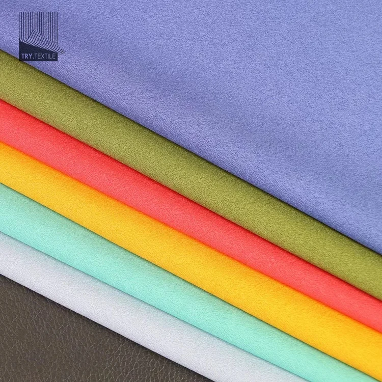 100% polyester 75d  crinkle crepe fabric chiffon for lining/women dress