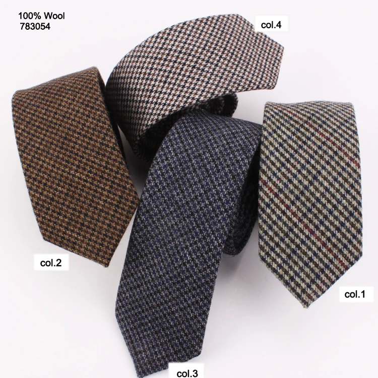 Оптовая продажа, Лидер продаж на заказ, галстук в клетку, шерстяной галстук