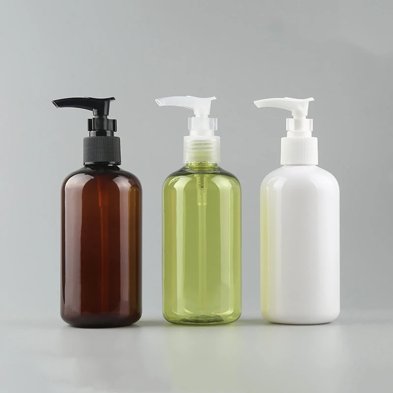 Wholesale PET Plastic 250 Ml Body Wash Shampoo Plastic Bottles Liquid Container Lotion Bottles with Pump