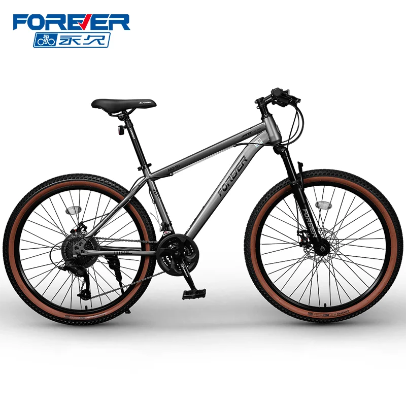 FOREVER Factory Hot Sale 24/26/27.5 Inch Bicycles  24-30 Speed High-Carbon Steel Frame  Off Road Mountain Bike